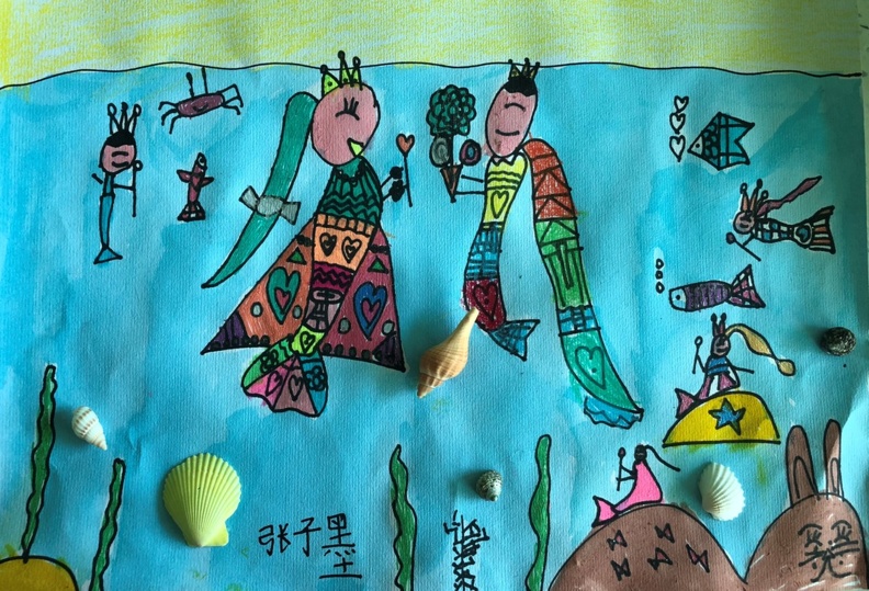 394 54-37-烟台芝罘环山路校区-绘画类幼儿组-张子墨-假如我是一条美人鱼.jpg