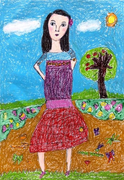 618 76-77 路紫湲，，5岁半，花园里的小妇人.jpg
